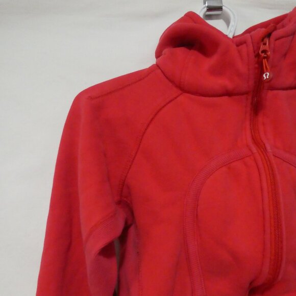 LULULEMON | see measurements | Red Scuba Zip-Up Hooded Sweatshirt - Hoodie - Picture 4 of 15